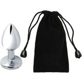 Sunfo metalni analni plug s crvenim kamenom (srebrni) | shoptok.hr