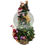  Novogodišnja vodena muzička kugla deca i jelka 19cm Cene