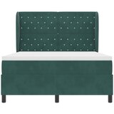  Krevet s opruga kutije Tamnozelena 200 x 140 cm Baršun | shoptok.hr