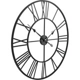 Starinski zidni sat s kvarcnim mehanizmom metalni 80 cm XXL | shoptok.hr