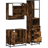  3-dijelni set kupaonskog namještaja boja hrasta drveni | shoptok.hr