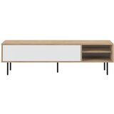 TemaHome Bela/v naravni barvi TV omarica v hrastovem dekorju 165x40 cm Ampère – Cene