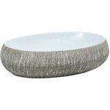 Nadgradni umivaonik sivo-plavi ovalni 59x40x15 cm keramički | shoptok.hr