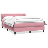 Box Spring krevet s madracem ružičasti 140x220 cm baršun | shoptok.hr