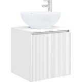 vidaXL Umivalnik s pritrditev na steno Bela 49,5 x 44,5 x 65 cm, (5000245629) | Shoptok.si
