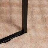 vidaXL Dežnik iz umetnega zajčjega krzna 4 pcs Bež 130 x 150 cm | Shoptok.si