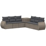  Set sofe 7 kom. Siva i tamno siva 243 x 243 x 85 cm | Shoptok.si