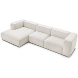 Bobochic Paris Bela kotna sedežna garnitura iz tkanine bouclé (levi kot) Zephyr – | Shoptok.si