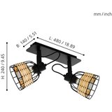 Eglo 43325 - spot svetiljka anwick 1 2xE27/40W/230V | Eponuda.com