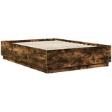  Krevetna konstrukcija S LED lampica Dimljeni hrast 160 x 200 cm | Eponuda.com