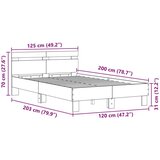  Konstrukcija postelje Star les 120 x 200 cm Konstruiran les, (5000126979) | Shoptok.si