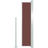 vidaXL Zložljiva stranska tenda za teraso 140x300 cm rjava | Shoptok.si