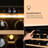 Klarstein Barossa 77 vinska vitrina, 48 cm, 77 steklenic, 2 coni, črna - | Shoptok.si