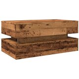  Stolić za kavu s LED svjetlima boja starog drva 90 x 50 x 40 cm | shoptok.hr