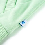  Dječja majica s kapuljačom i patentnim zatvaračem jarkozelena 104 | shoptok.hr