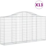  Lučne gabionske košare 13kom 200x30x100/120cm pocinčano željezo | shoptok.hr