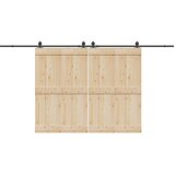 vidaXL Pribor za klizna vrata 213 cm čelični crni | shoptok.hr