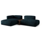 Micadoni Temno modra kotna sedežna garnitura iz tkanine bouclé (levi kot) Martina – Home | Shoptok.si