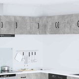  Zidni kuhinjski ormarić s policom Betonski sivi 57 x 57 x 40 cm | shoptok.hr