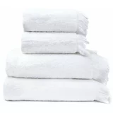BONAMI Komplet 2 beliih brisač in 2 kopalnih brisač iz 100-odstotnega bombaža Bonami, 50 x 90 + 70 x 140 cm