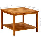  Stolić za kavu 60 x 60 x 45 cm od masivnog bagremovog drva | shoptok.hr
