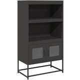 vidaXL Visoka ploča crna 68x39x123 cm čelik | shoptok.hr