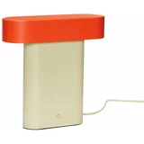 Hübsch Oranžna/bež namizna svetilka (višina 25 cm) Sleek –