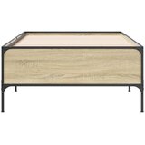  Okvir za krevet boja hrasta 90x200 cm konstruirano drvo i metal | Eponuda.ba