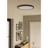 Eglo 901455-LED plafonsko kupatilsko svetlo ROVITO-R 16,8 W/230 V, prečnik 50 cm, IP44, crna + sa daljinskim upravljačem | Eponuda.com