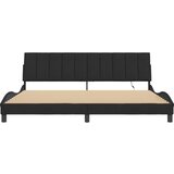  Okvir kreveta s LED-om bez madraca Hanko crni 200 x 200 cm baršunasti | Eponuda.com