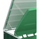 vidaXL spremište za 2 kanta za otpad zelena 216x81x115 cm čelično | shoptok.hr