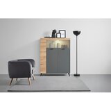 Mömax Visoka Komoda Sunny, Antracit, Barva Hrasta | Shoptok.si