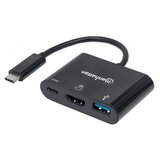 Manhattan USB / HDMI Adapter [1x Muški konektor USB-C™ - 1x Ženski konektor HDMI, Ženski konektor USB 3.0 tipa A, Ženski konektor US | Eponuda.ba