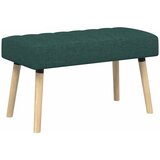  Klupa s utorima Tamnozelena 80 x 40 x 46 cm Tkanina | Eponuda.ba