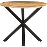  The Living Store Stranska mizica 68x68x56 cm trden mangov les - Stranska Mizica, (21453668) | Shoptok.si