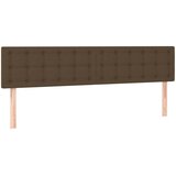  Krevet s oprugama i madracem tamnosmeđi 200x200 cm od tkanine | shoptok.hr