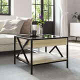 vidaXL Stolić s beskonačnim LED svjetlima boja hrasta 50x50x38 cm | shoptok.hr