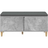  Klupa za hodnik s jastukom Betonsko Siva 100 x 38 x 46 cm | shoptok.hr