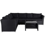 Venture Home Haiti kutna vrtna lounge garnitura, crna, šifra 1542-238 | shoptok.hr