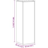 vidaXL stalci za biljke 2 kom crni hrast 66x33x100 cm konstruirano drvo | shoptok.hr