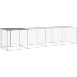 vidaXL Kavez za kokoši s krovom svjetlosivi 403x98x90 cm čelični | shoptok.hr