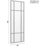 Bessagi Home Ogledalo Jill, Kovinski Okvir, 60x160 | Shoptok.si