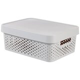 Curver INFINITY DOTS kutija 11L – siva | shoptok.hr