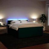  Krevet s oprugama i madracem tamnozeleni 180x200 cm baršunasti | shoptok.hr
