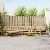  Set vanjskih sofa 8 pcs Bijela i bež 79 x 79 x 37 cm | shoptok.hr