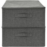  Kutije za pohranu 2 kom od tkanine 70 x 40 x 18 cm antracit | shoptok.hr