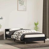  Okvir za krevet bez madraca crni 100x200 cm baršunasti | shoptok.hr
