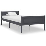 okvir za krevet od masivne borovine sivi 100 x 200 cm | shoptok.hr