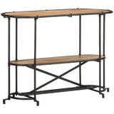 Maison Chic konzolna miza - miza ob steni 110x42x76 cm trden akacijev les, (21786563) | Shoptok.si