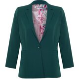 Trendyol Curve Green Woven Plus Size Jacket Cene